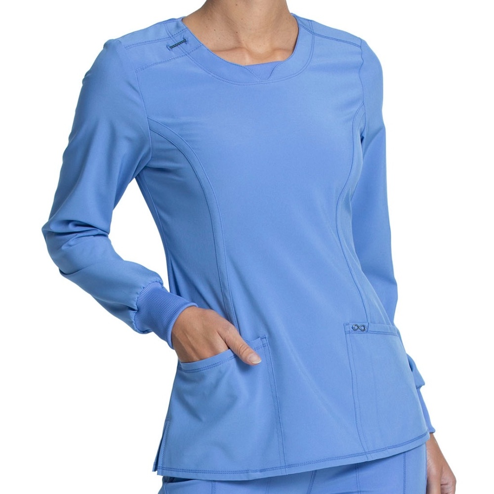 Infinity Long Sleeve V-Neck Top in CBL Sz XS-XXL